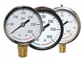Interstate Pneumatics Pressure Gauges
